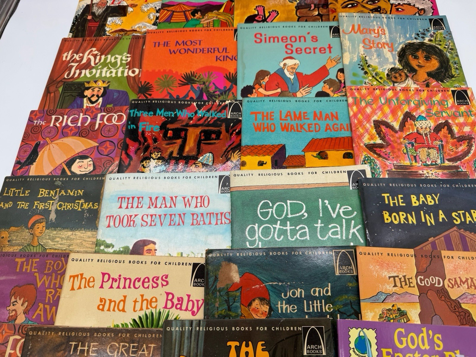 LOT (28) ARCH Quality Religious Books for Children VINTAGE 1960s-1970 Homeschool