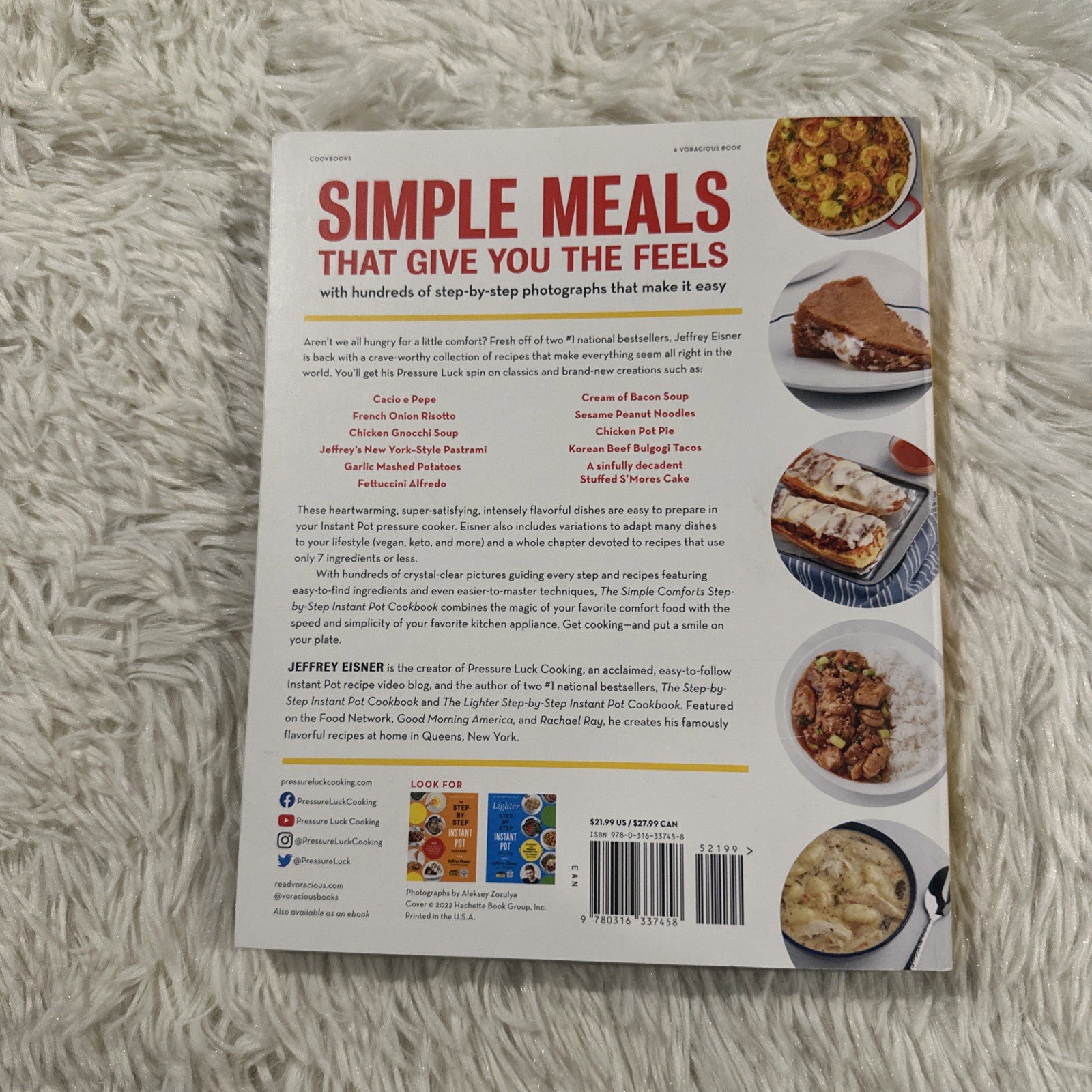 The simple Comforts Step by Step Instant Pot Cookbook by Jeffrey Eisner NEW