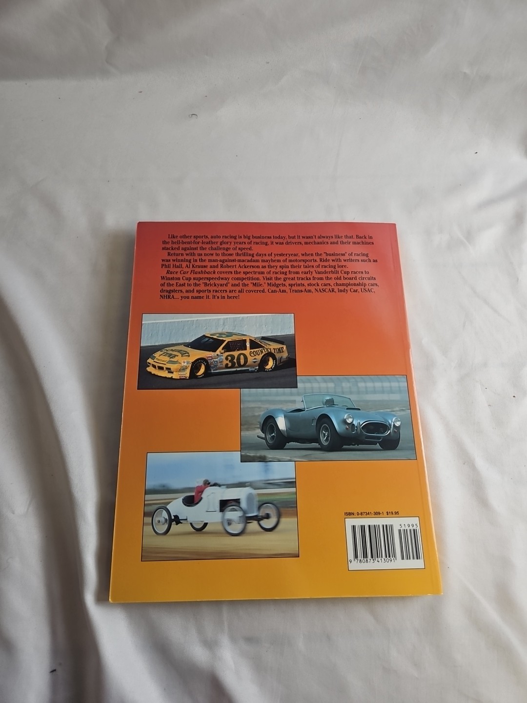 Race Car Flashback John Gunnell 1994 Auto Racing History Krause Publications EBC