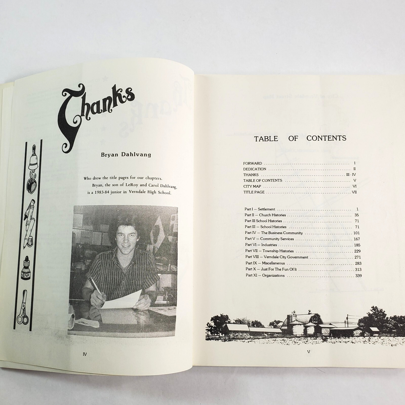 Verndale Minnesota The Famous & Not So Famous Pages from History 5 Vol. Book Set