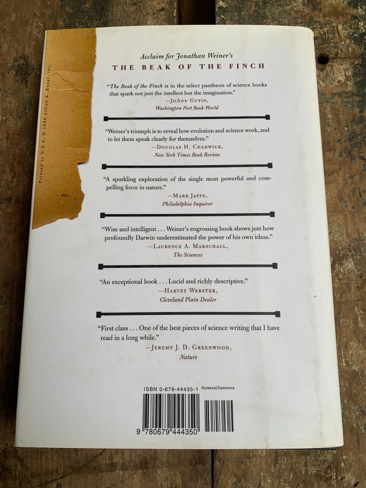 TIME, LOVE, MEMORY-J.Weiner/Genetics/Biology/Evolution/Psychology/NEW/HB/DJ/Illu