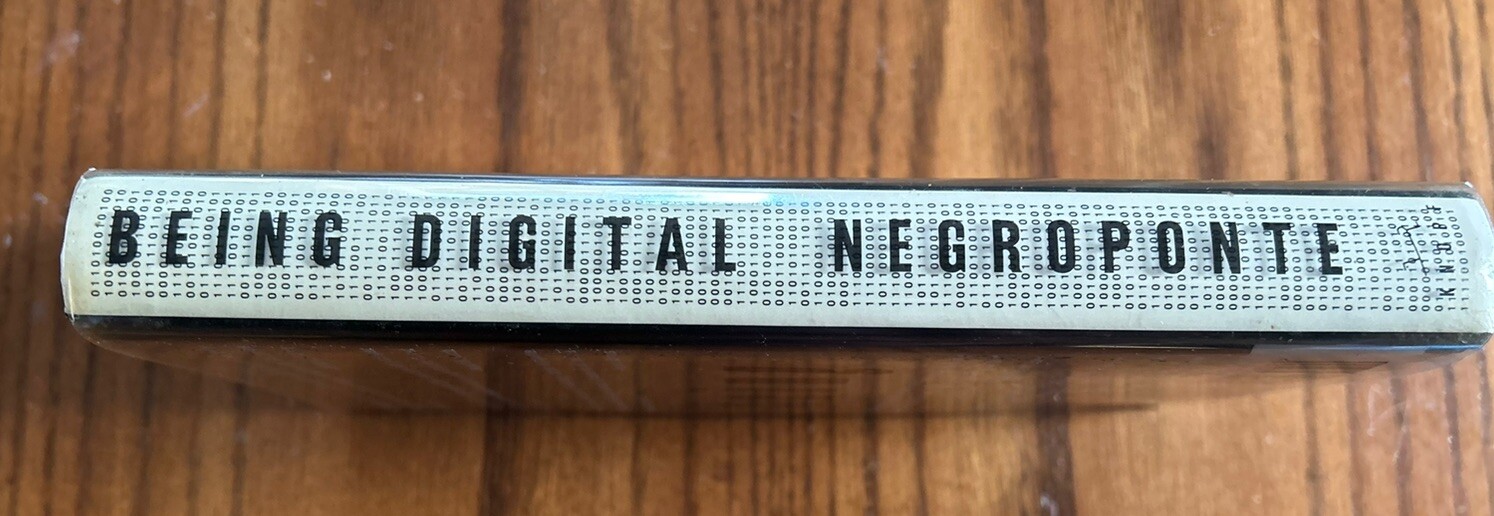 Being Digital By Nicholas Negroponte HC1995 Signed First Edition