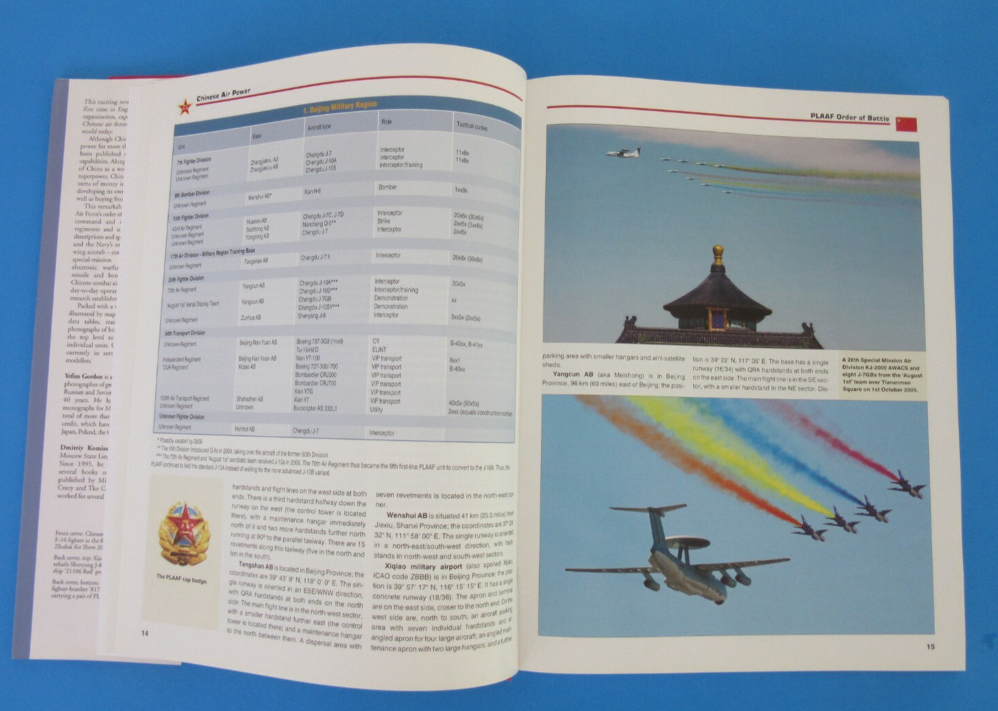 Chinese Air Power Hardcover Book By Yefim Gordon and Dmitriy Komissarov 2010