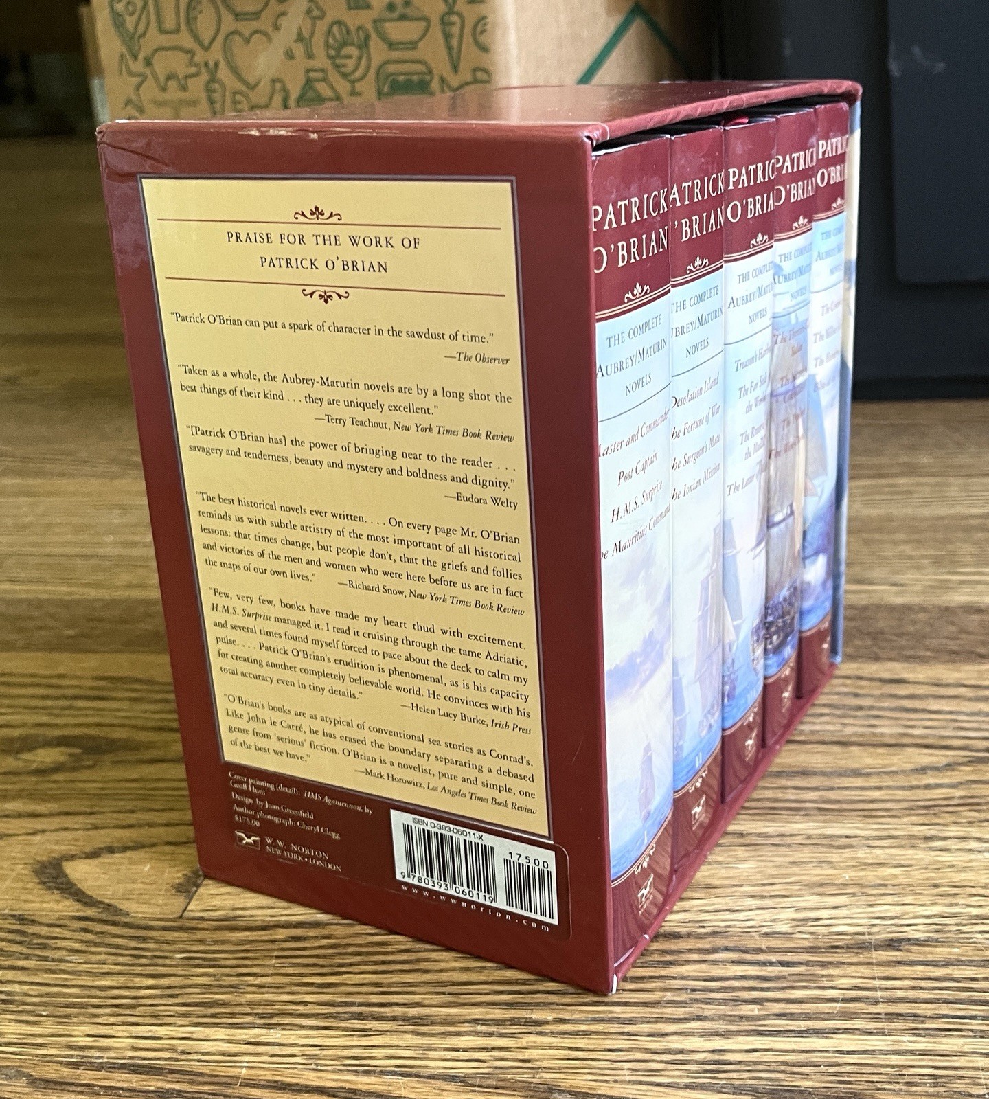 Complete Aubrey/Maturin Novels Patrick O’Brian 5 Boxed Set Plus A Sea Of Words