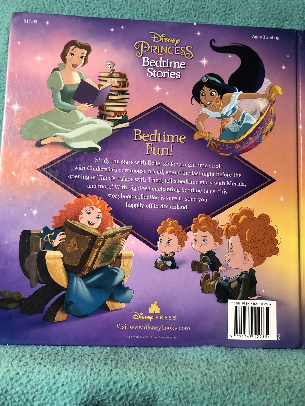 Disney Princess Bedtime Stories Book 2023 HB ” LOT V “