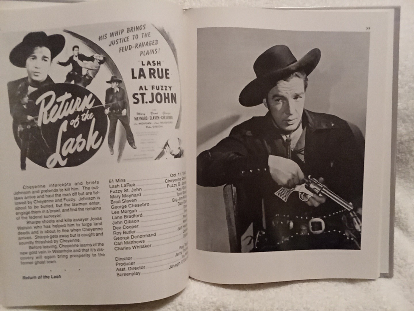 Lash LaRue King of the Bullwhip By Chuck Thornton & David Rothel HC Western Film