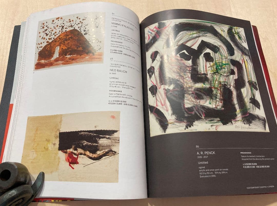 Contemporary Art Sotheby’s London 2017 Auction Book 27x21cm Used