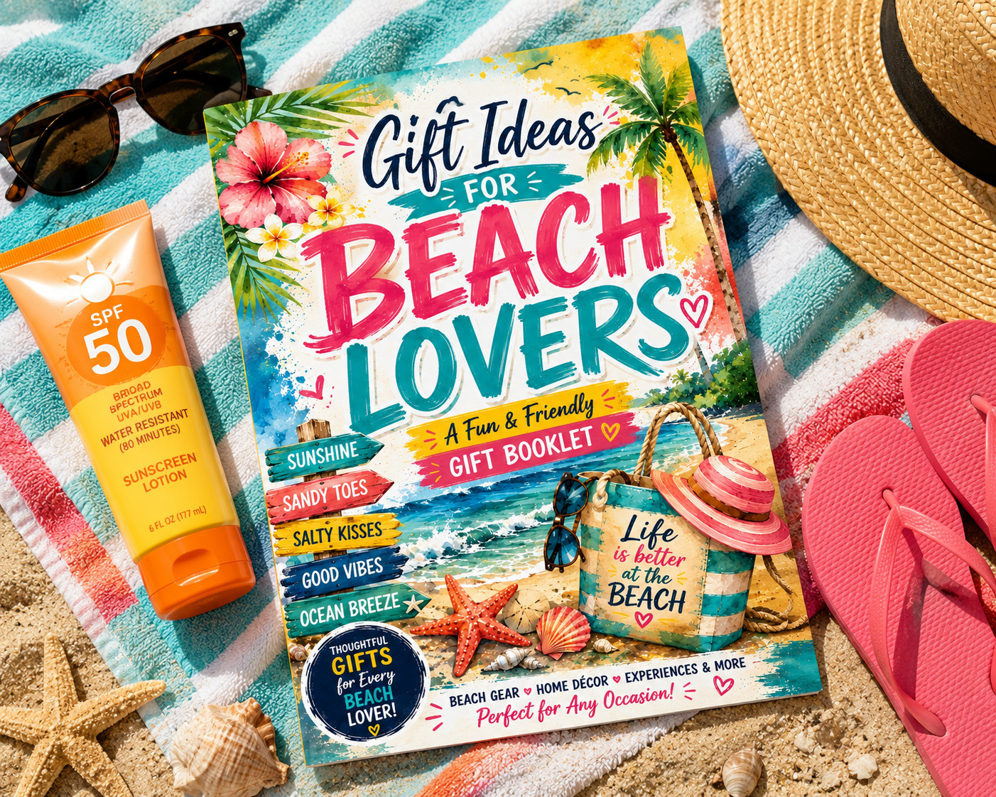 Gift Ideas for Beach Lovers Planner Coastal Gift Guide Book Beach Gifts 24 Pg