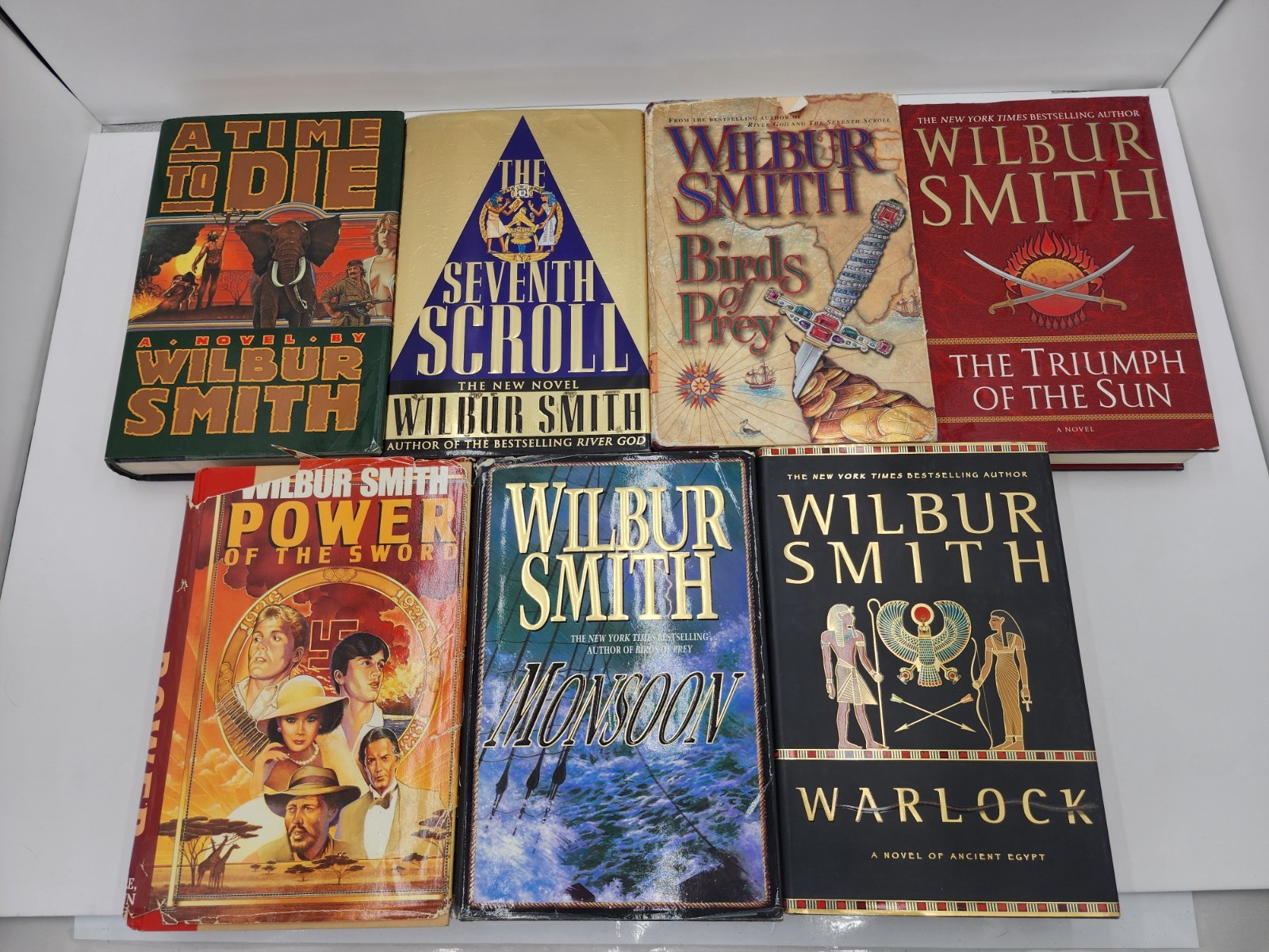 Lot of 18 Wilbur Smith Adventure Novels – Paperback/Hardcover Mix Acceptable
