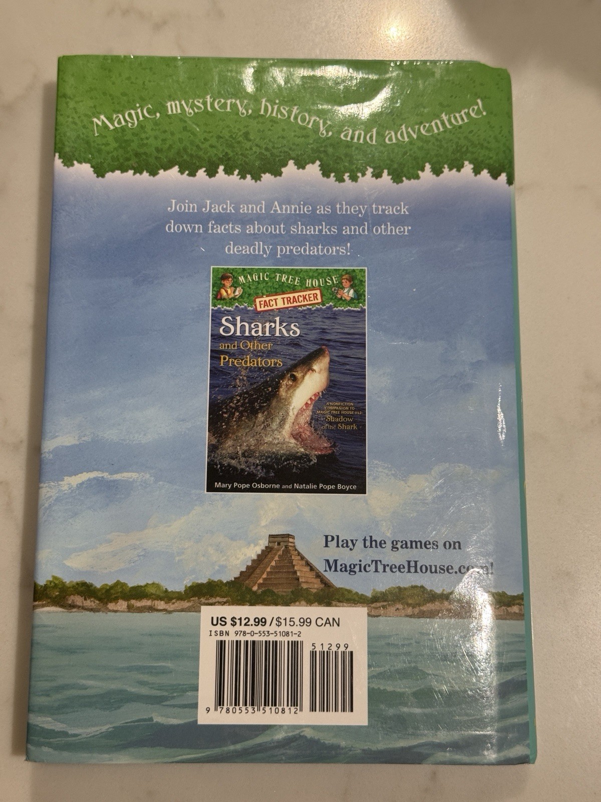 Shadow of the Shark by Mary Pope Osborne (2015, Hardcover)