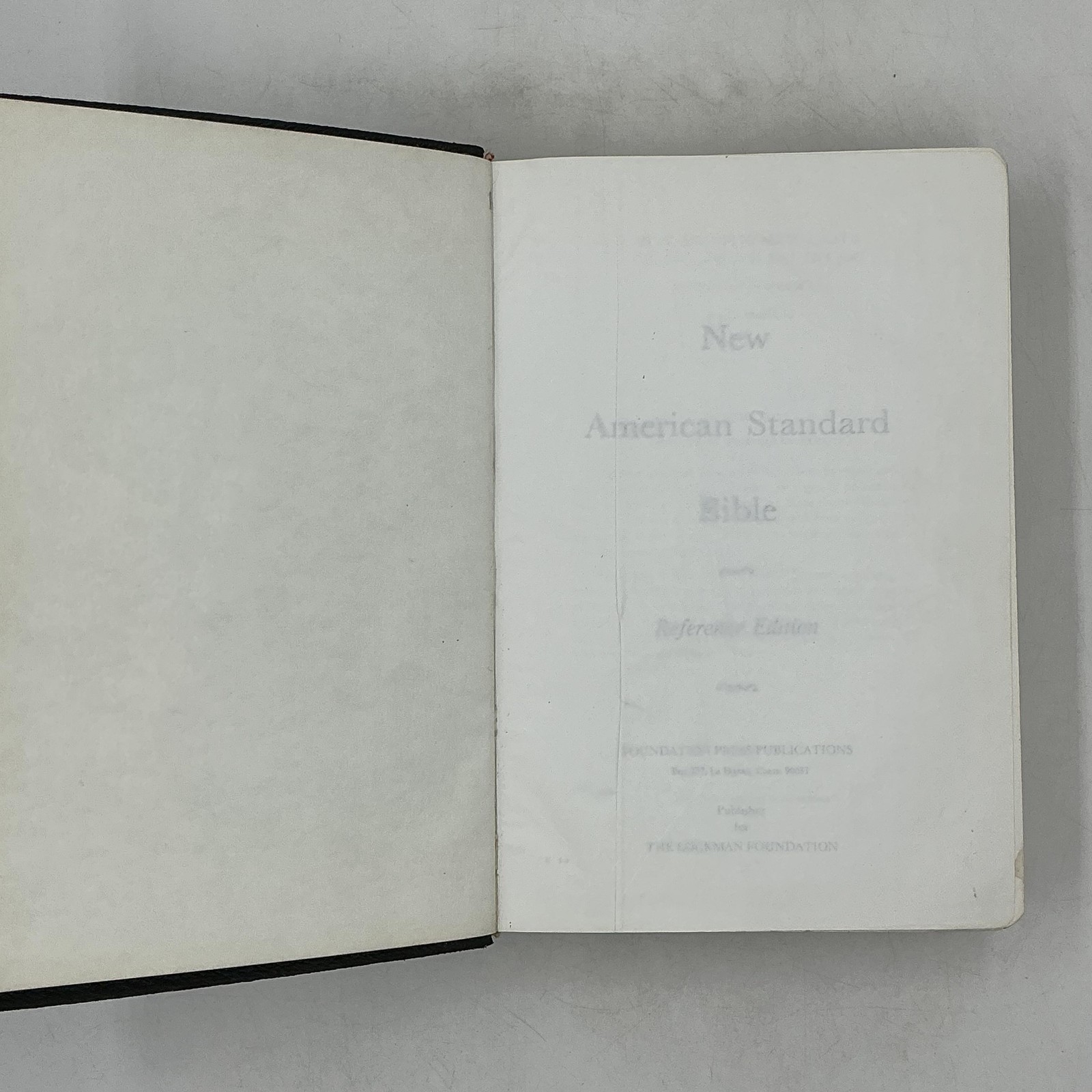 New American Standard Bible Reference Edition Lockman 1973 Morocco Leather