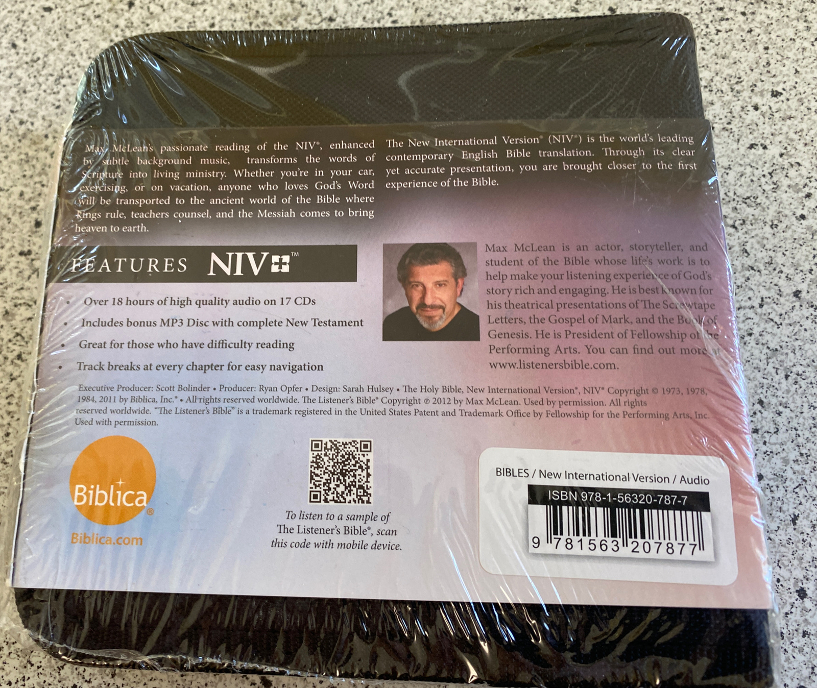 Factory Sealed NIV Listener’s Bible New Testament 17 CD Set & MP3 Disc MaxMcLean