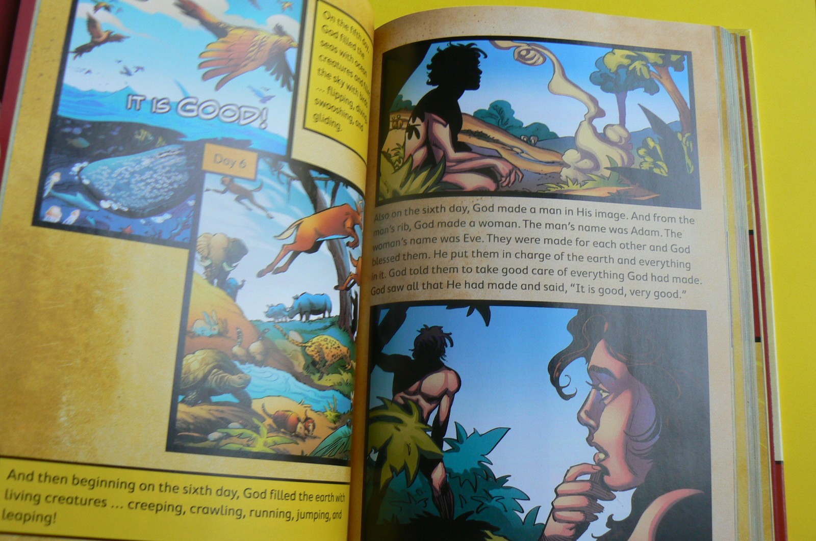 The Action Storybook Bible, NEW HC C.Devries,Sergio Cariello,David C.Cook Publ