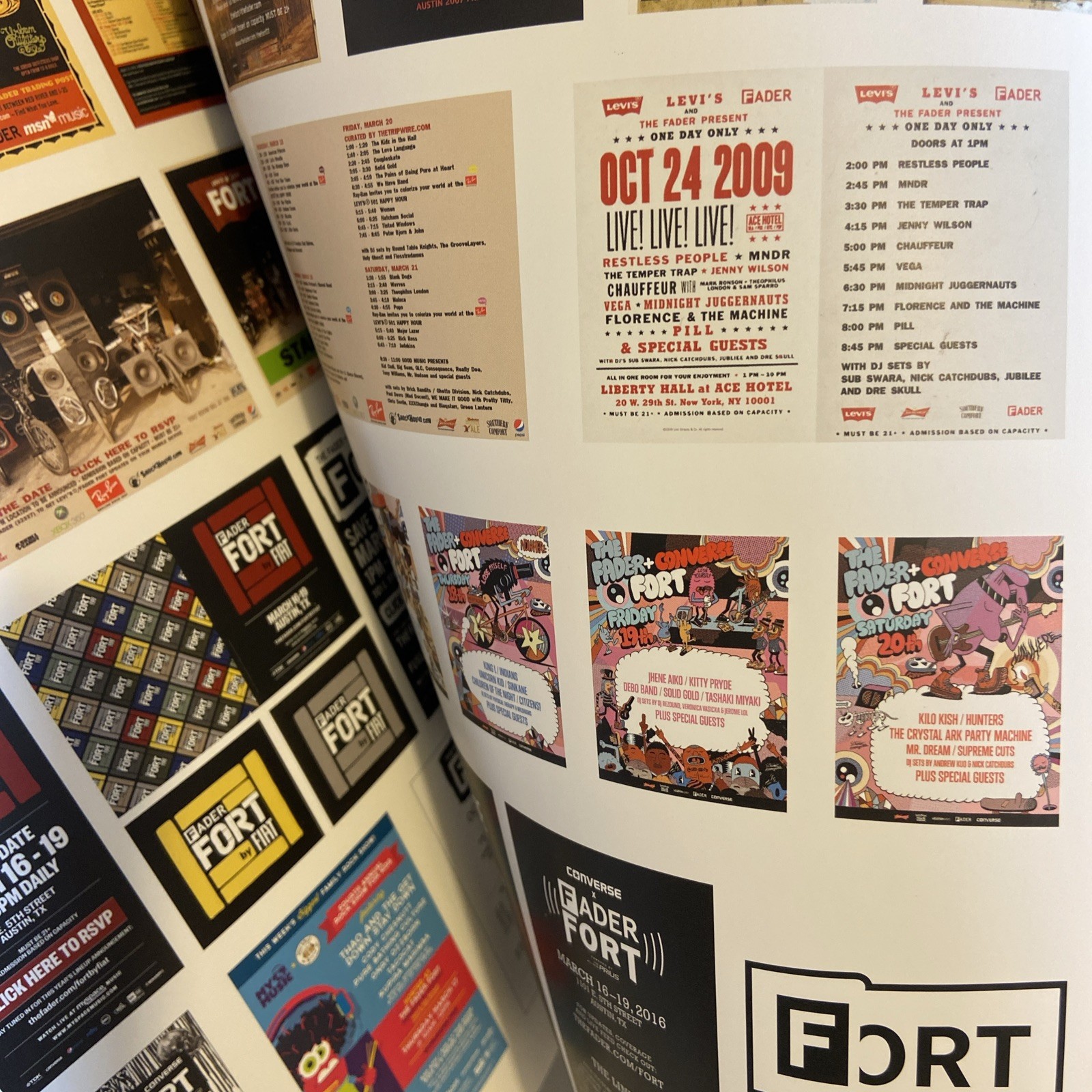 Exc. FADER FORT Setting The Stage Music Coffee Table Photo Book 252 Pages