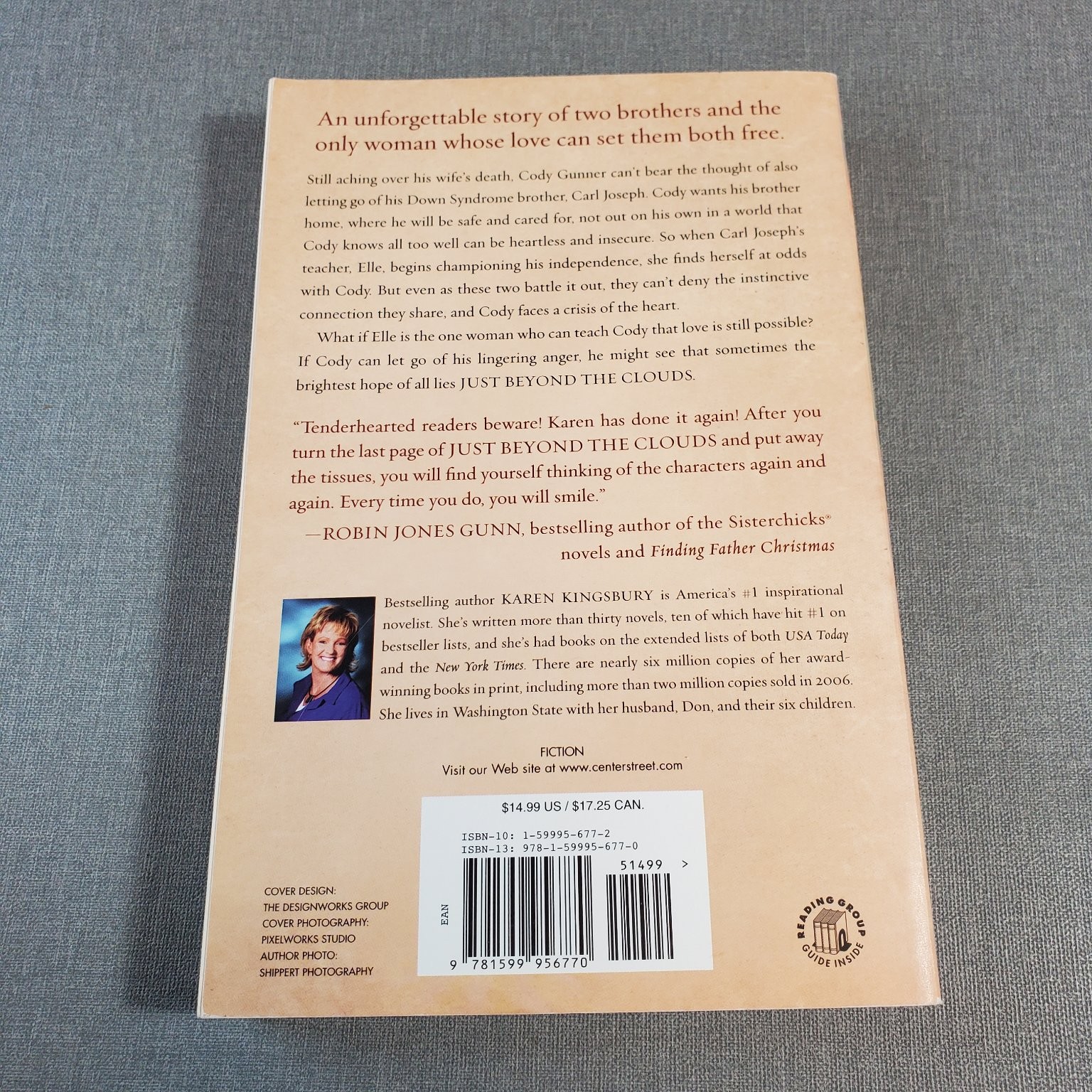 Just Beyond the Clouds Karen Kingsbury 2007 Novel Center Street