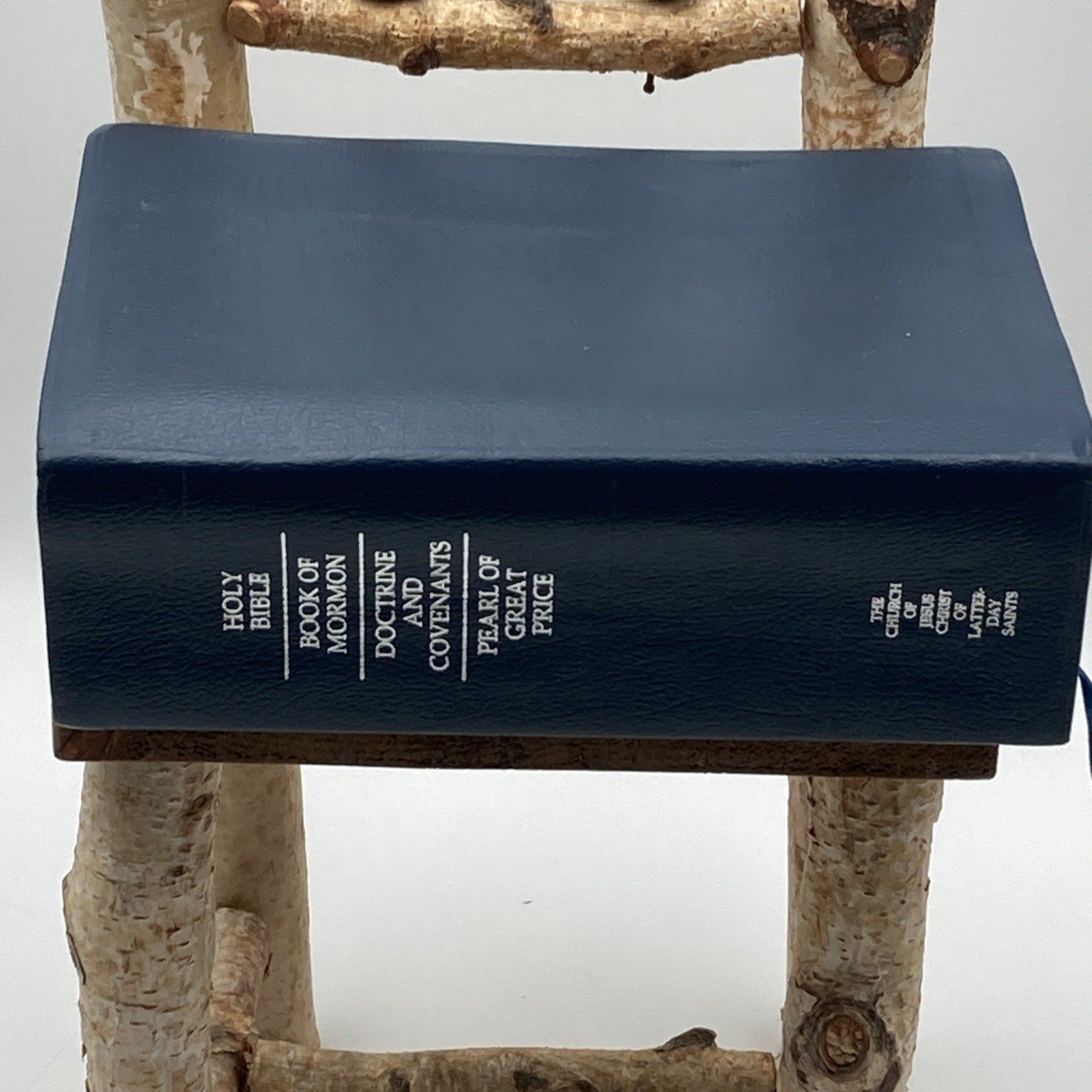 LDS Quad Combination Scriptures Bible Book of Mormon D&C Blue Simulated Leather