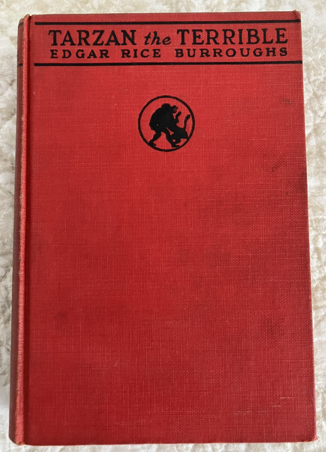 Edgar Rice Burroughs, TARZAN THE TERRIBLE, hardback book w/ DJ, Grosset & Dunlap