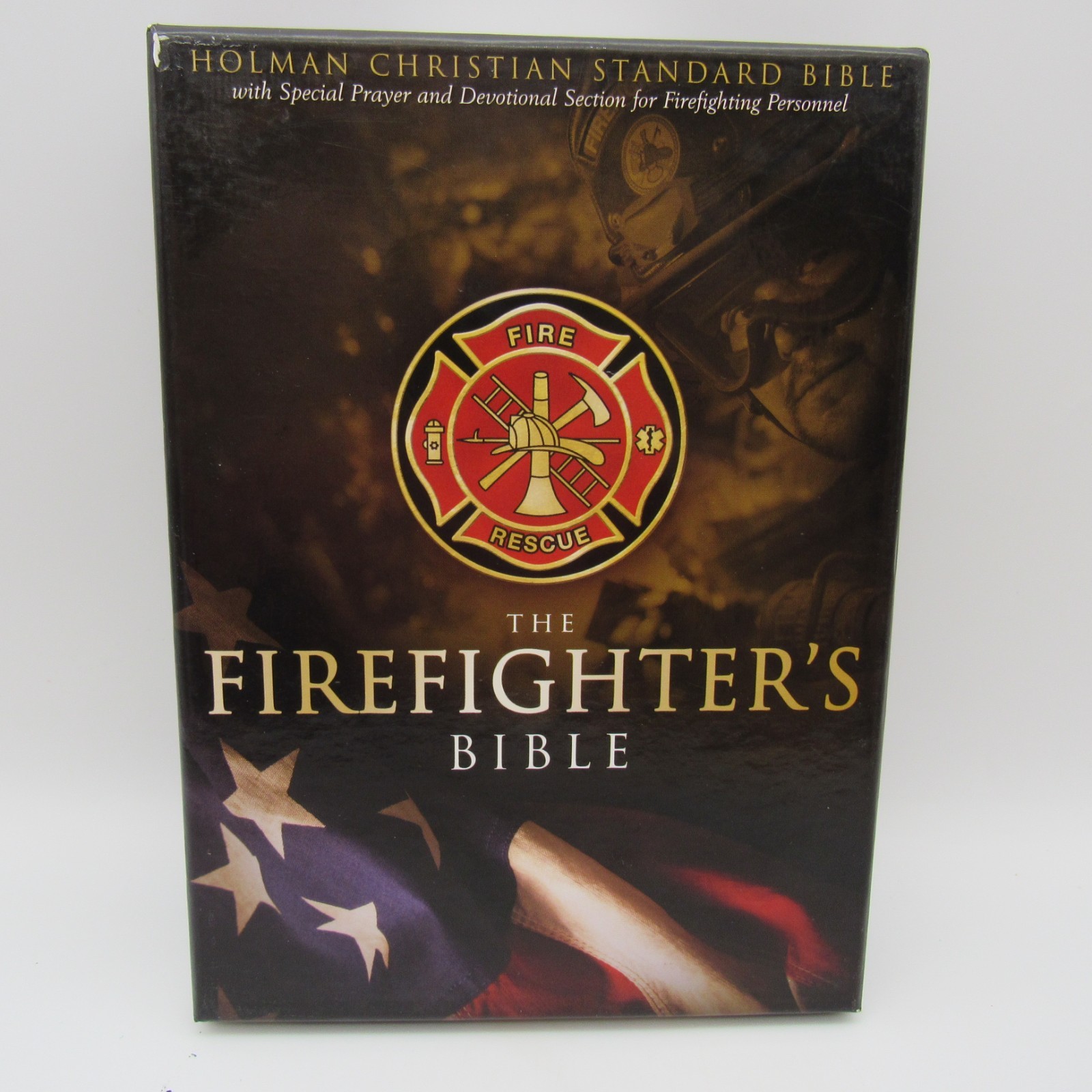 HCSB Firefighter’s Bible Burgundy Soft Simulated Leather Red Letter *READ*