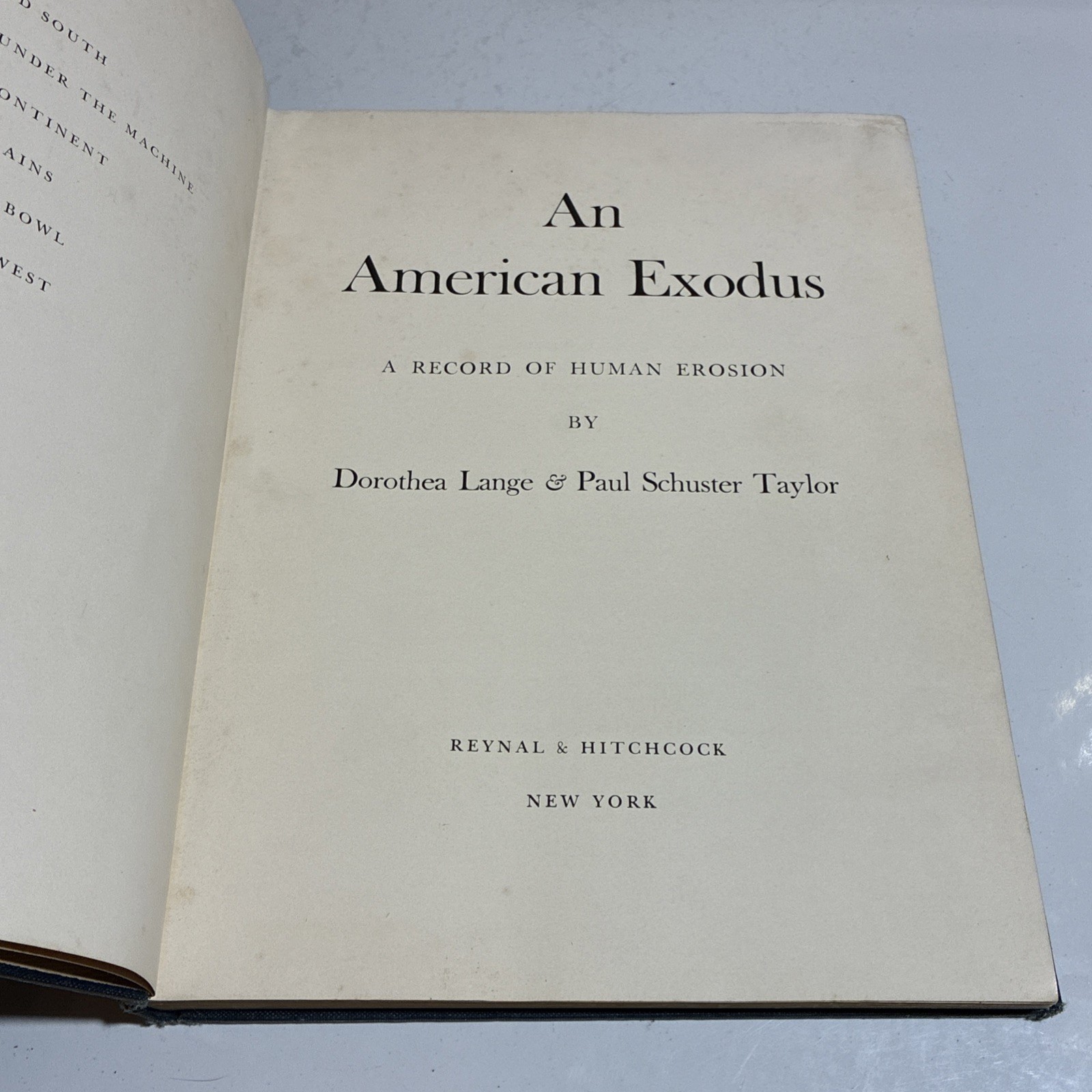 Signed Photo Book An American Exodus Dorothea Lange Paul Taylor Grapes of Wrath