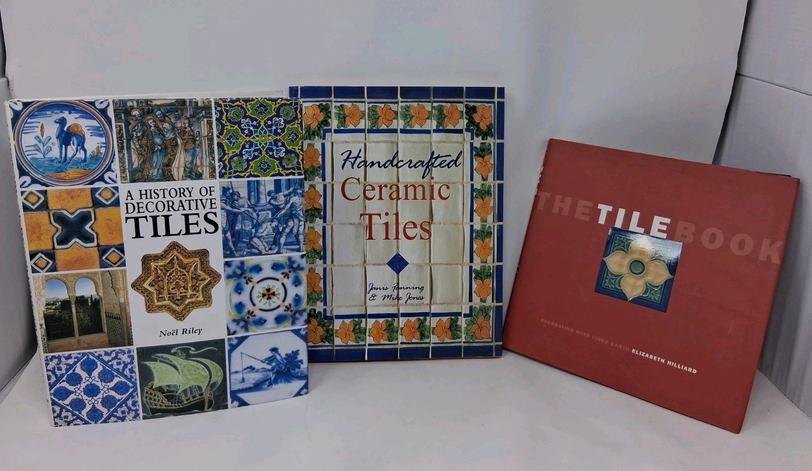 Lot x3 Tile Designs Books, Ceramic Decorative