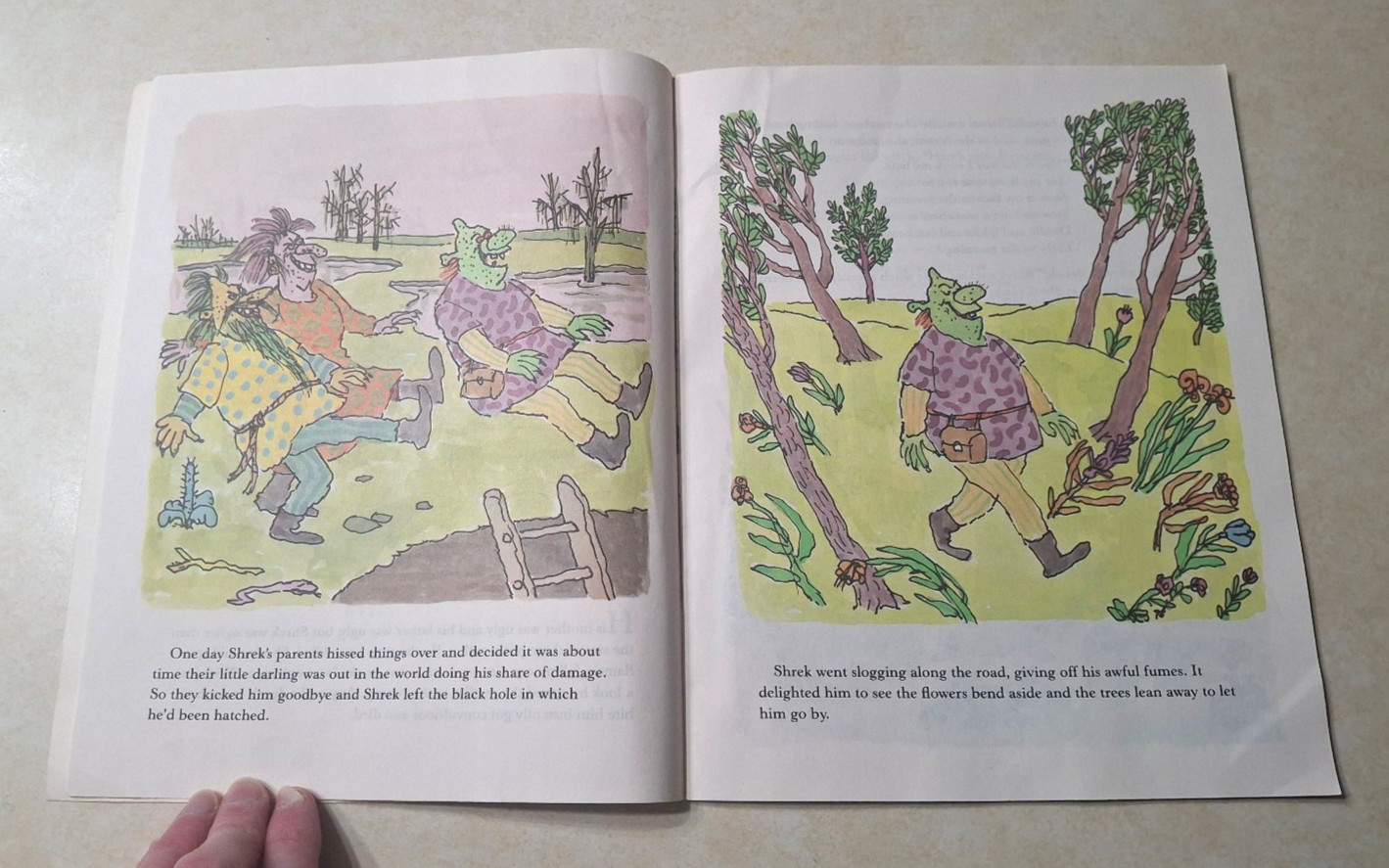 Shrek! William Steig 1990 1991 1st First Edition Paperback Vintage Trumpet Club