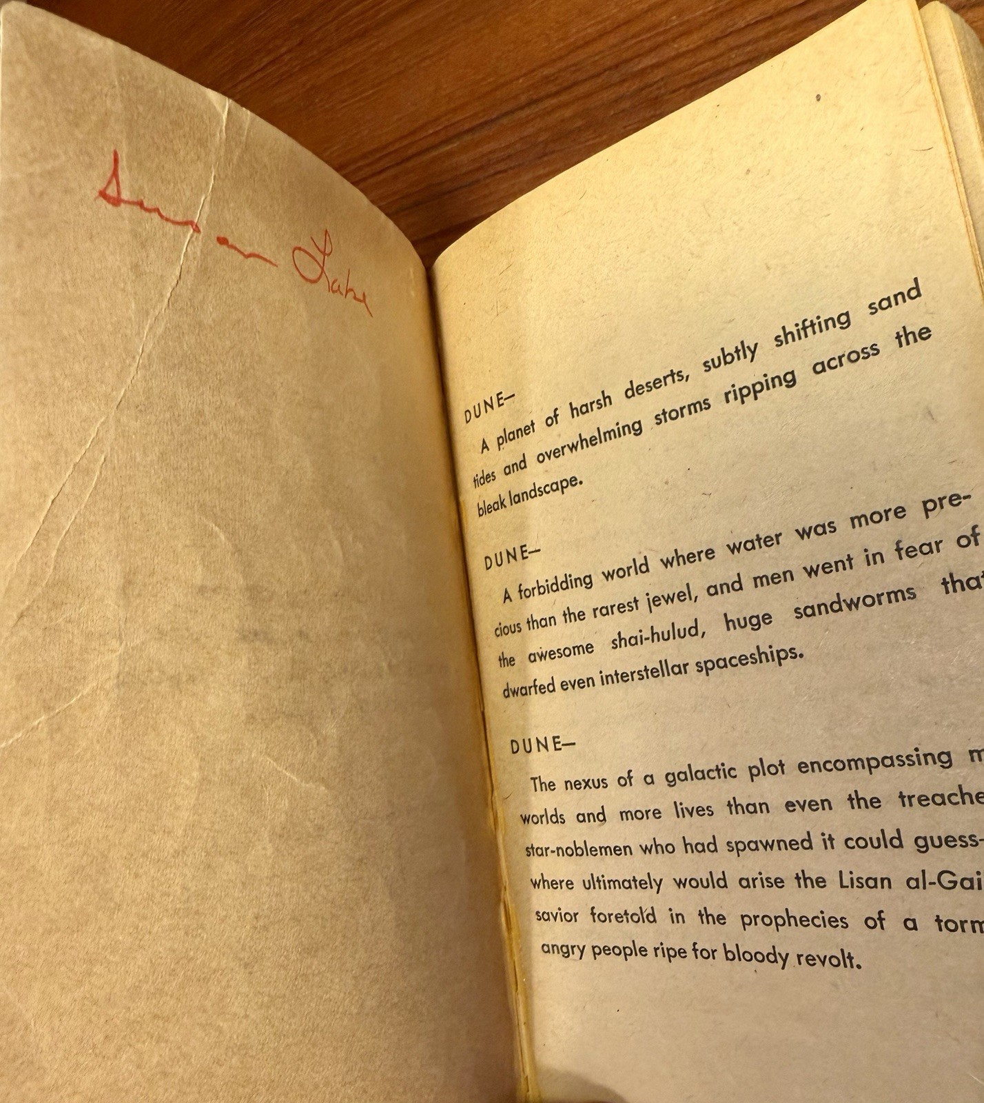 Dune Frank Herbert 1965 Ace Books MM Paperback Edition ($1.25) Schoenherr Cover!