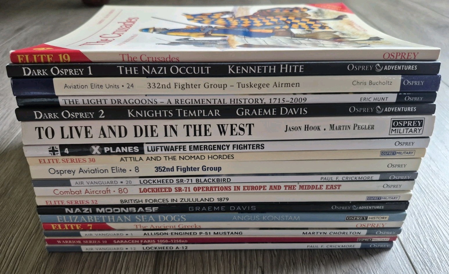 18 Osprey Military history illustrated paperback book LOT mixed series