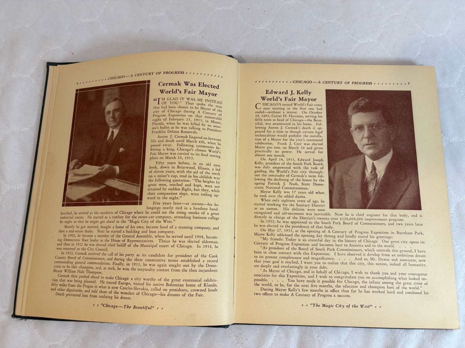 Chicago: A Century of Progress , 1833-1933 Hardcover Chicago Worlds Fair