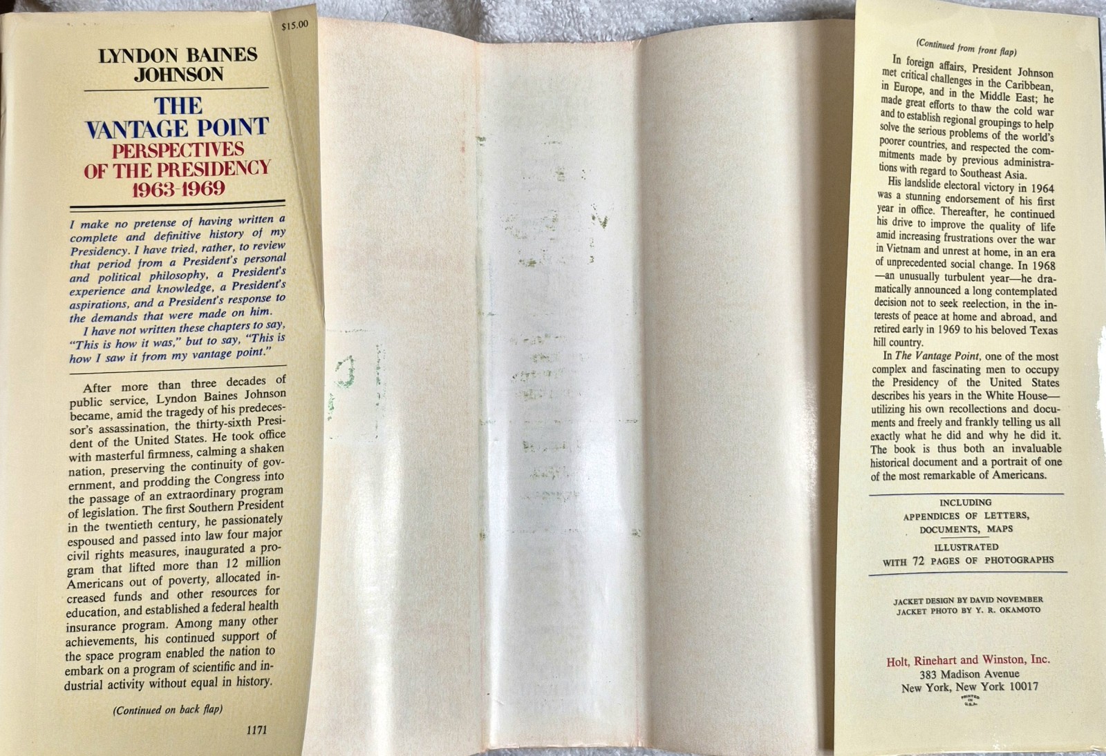 The Vantage Point • Lyndon B. Johnson (Signed • 1st Edition • 1971 • DJ) VG