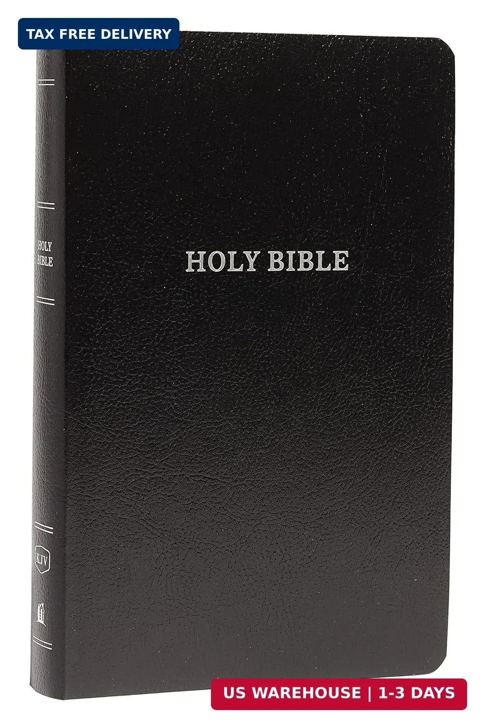 KJV Holy Bible: Gift and Award, Black Leather-Look, Red Letter, Comfort Print: K