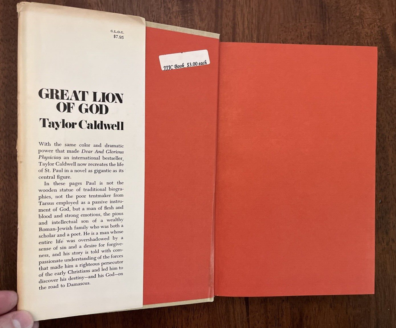 Great Lion of God, A Novel About St. Paul by Taylor Caldwell *STATED FIRST *NICE