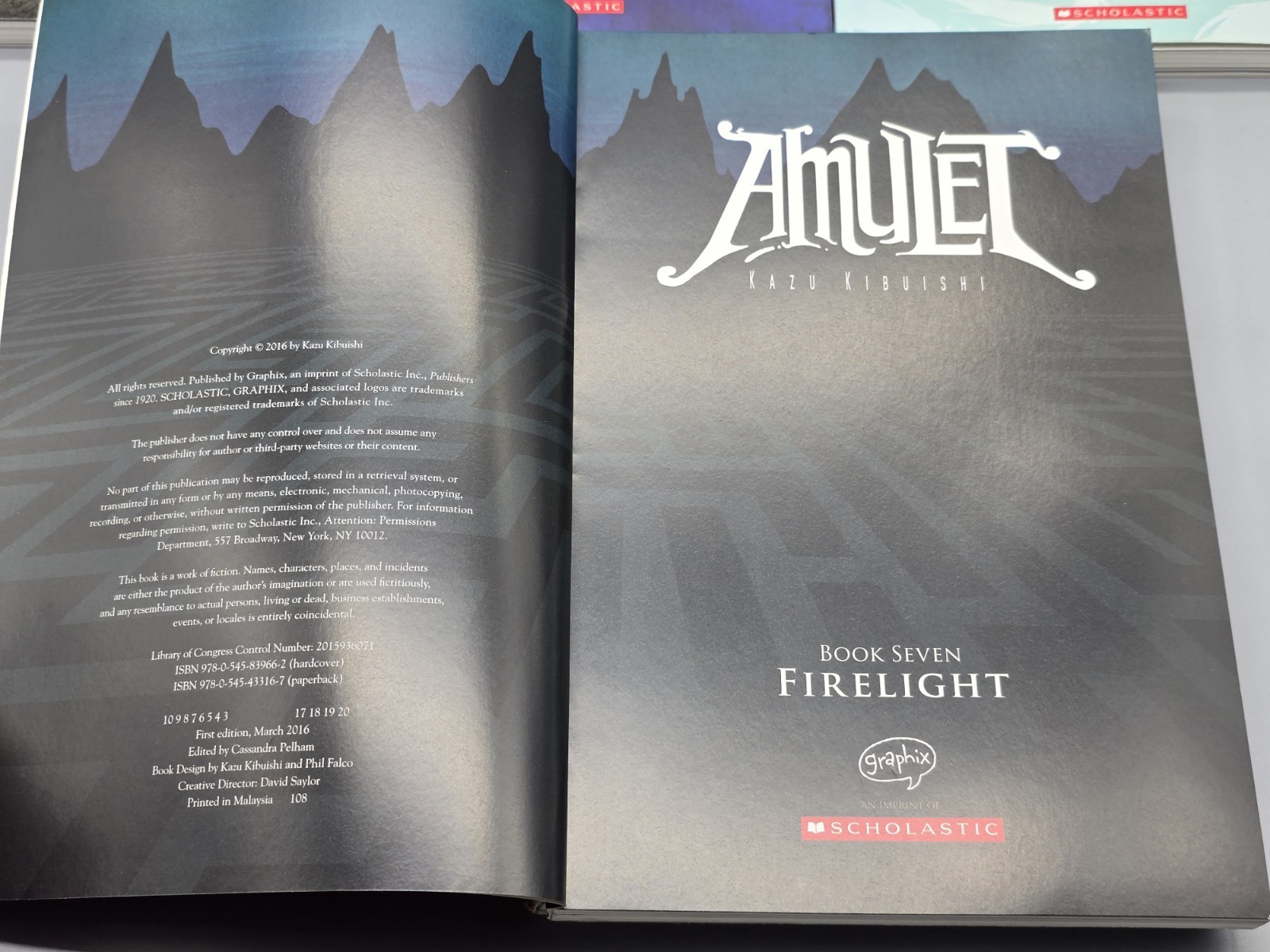 Lot of 5 Amulet Graphic Novels by Kazu Kibuishi Scholastic Books Vols 4 to 8