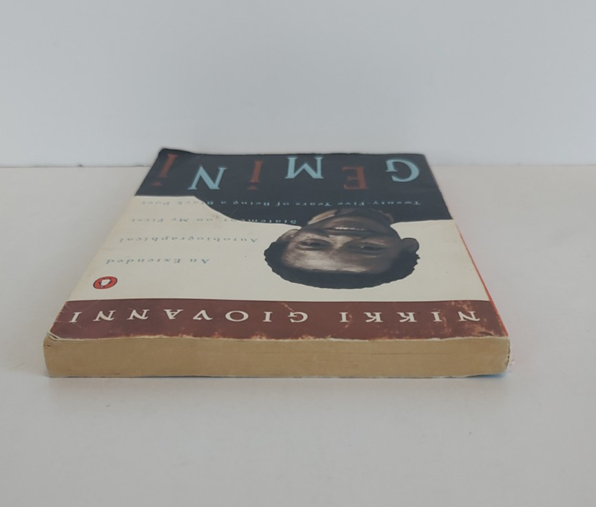 Gemini by Nikki Giovanni Paperback Autobiography 1960s America Life as a Poet
