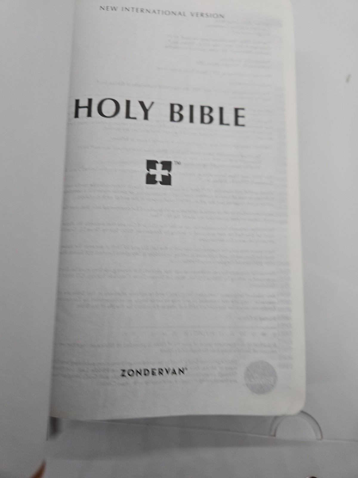 NIV Holy Bible Large Print Zondervan Brown DuoTone Leathersoft 2011