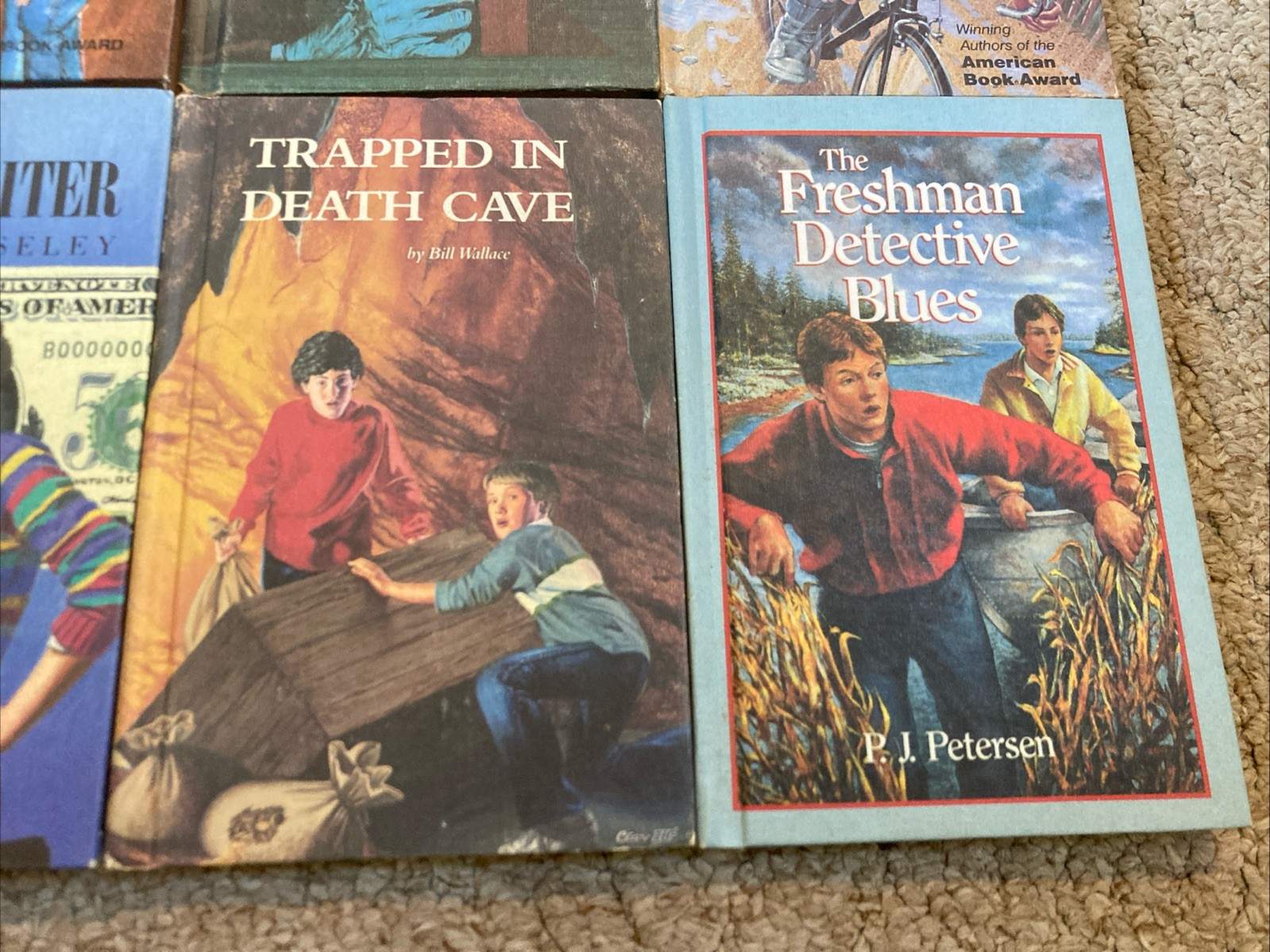 Vintage 80s Just For Boys 6 Book Lot Weekly Readers Hardcover HC Readers YA