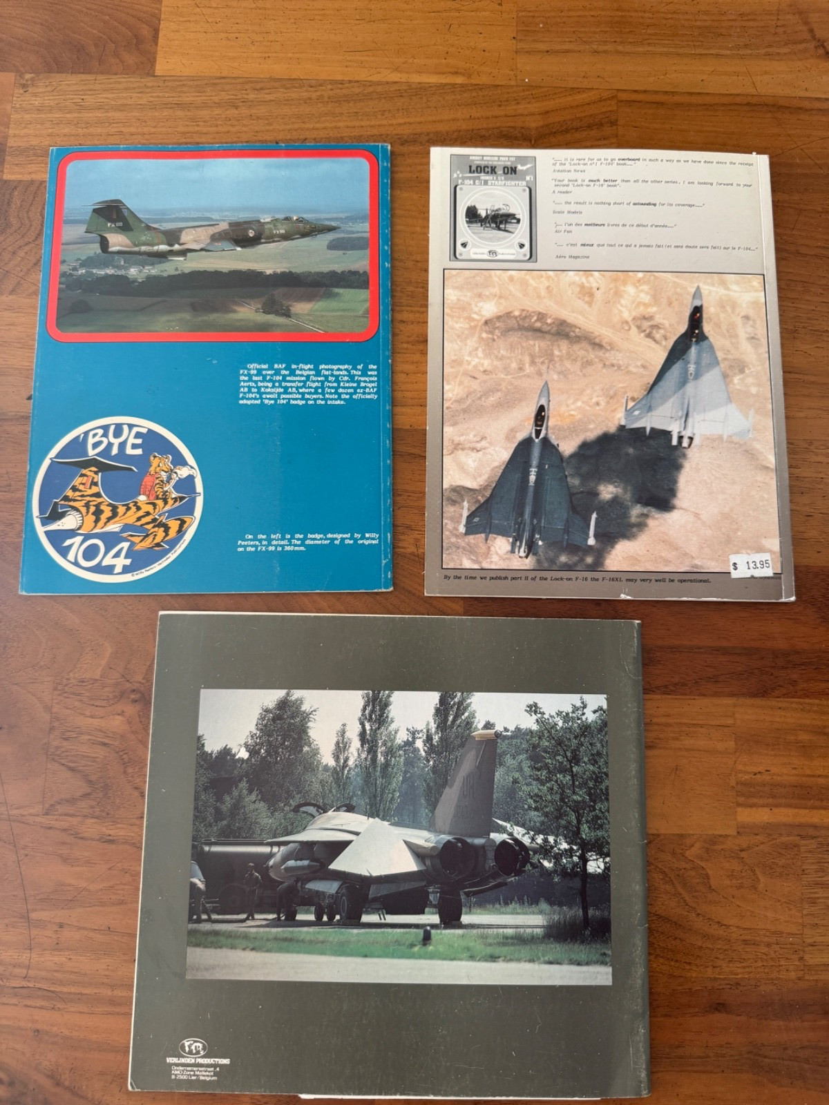 VINTAGE VERLINDEN LOCK ON AIRCRAFT PHOTO FILE LOT (3) F-104 F-16 F-111 MODELER R