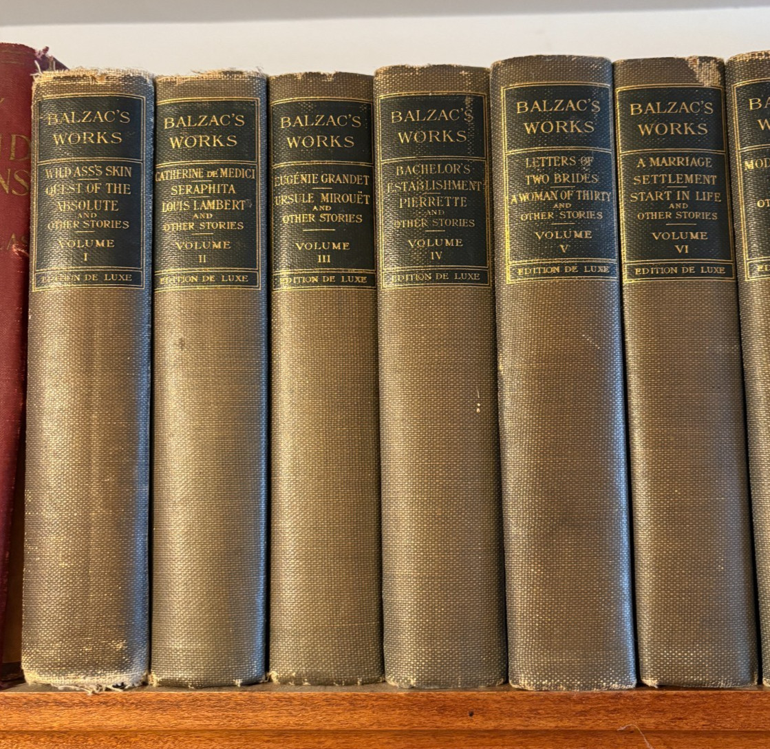 Works of Honore De Balzac (18 volumes), National Library Company,Edition de Luxe