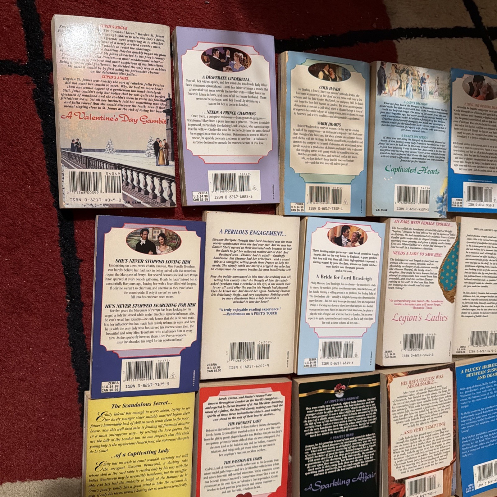 Lot Of 39 Zebra Regency Romance Books Paperbacks Vintage Novels 1990’s-2000’s VG