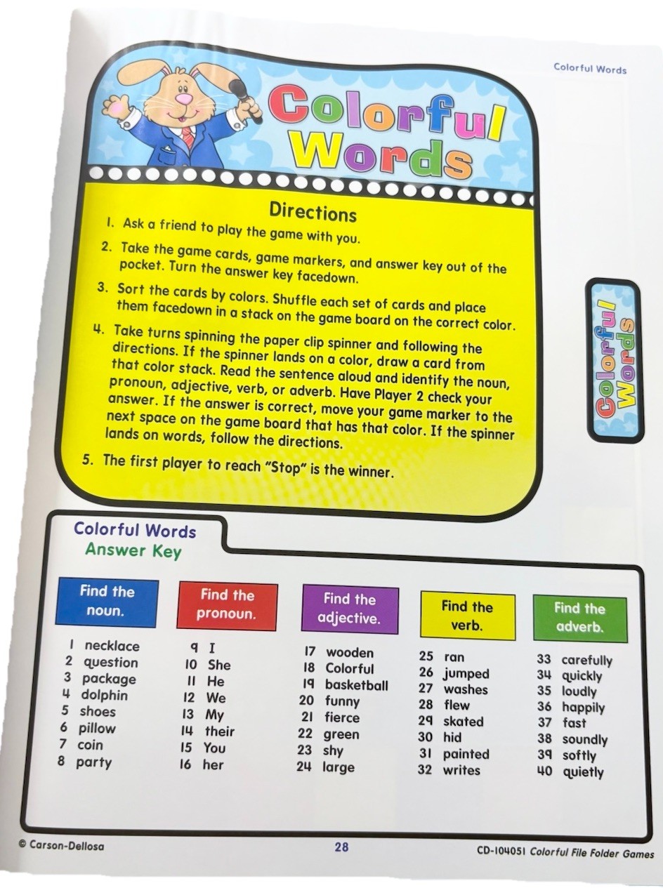 3rd Grade Workbooks Teacher Resource Math Spelling Reading File Folders Lot of 4