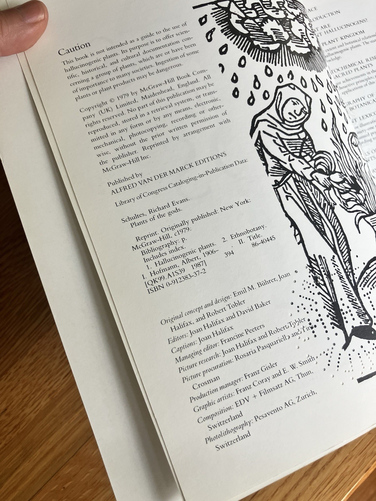 Plants of the Gods: Origins of Hallucinogenic Use – Schultes, Hofmann – 1987 VG