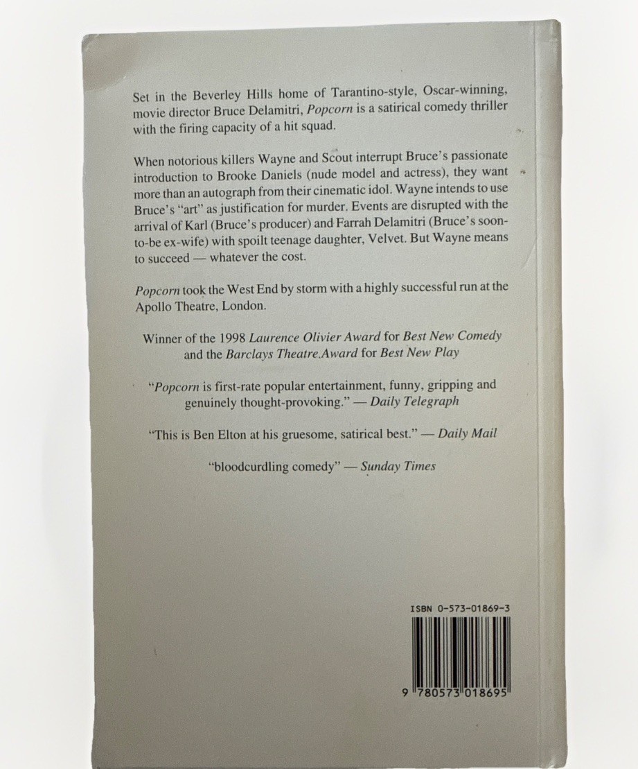 POPCORN (ACTING EDITION) By Ben Elton *Excellent Condition* ✨Free Shipping ✨