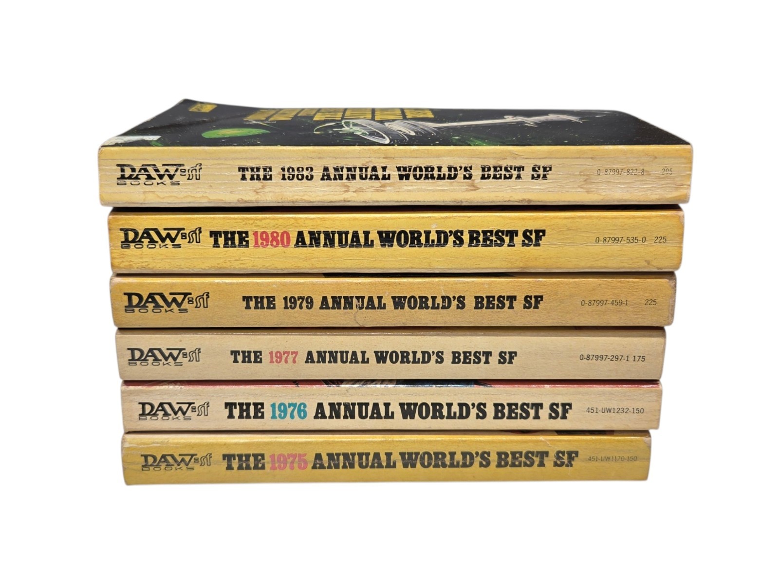 DAW The Annual World’s Best SF Science Fiction Paperback Books Lot 1970s 80s
