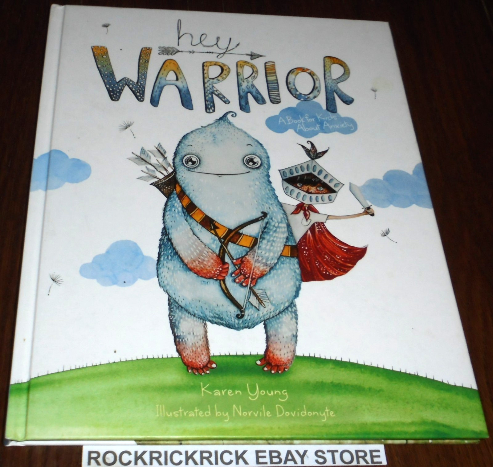 HEY WARRIOR BOOK BY KAREN YOUNG HARDCOVER 2019 21CM X 28CM