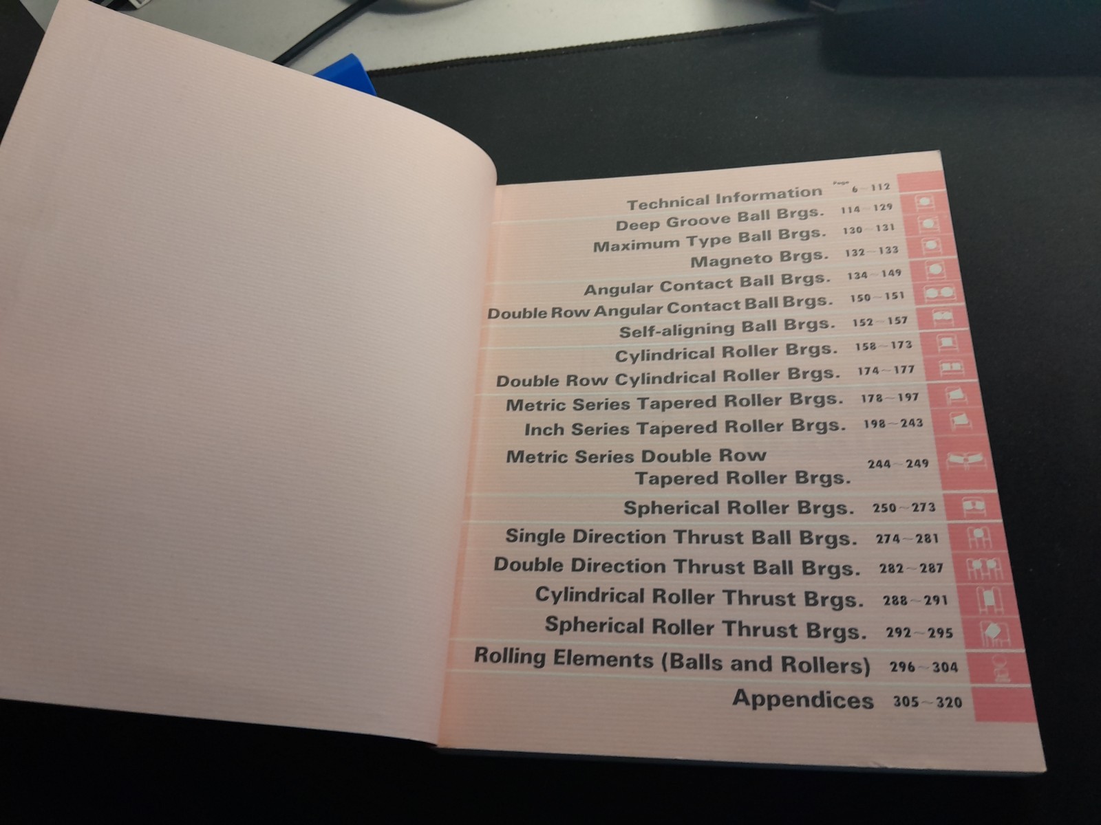 NSK Ball and Roller Bearings Catalogue 1982 Nippon Seiko Japan Manual