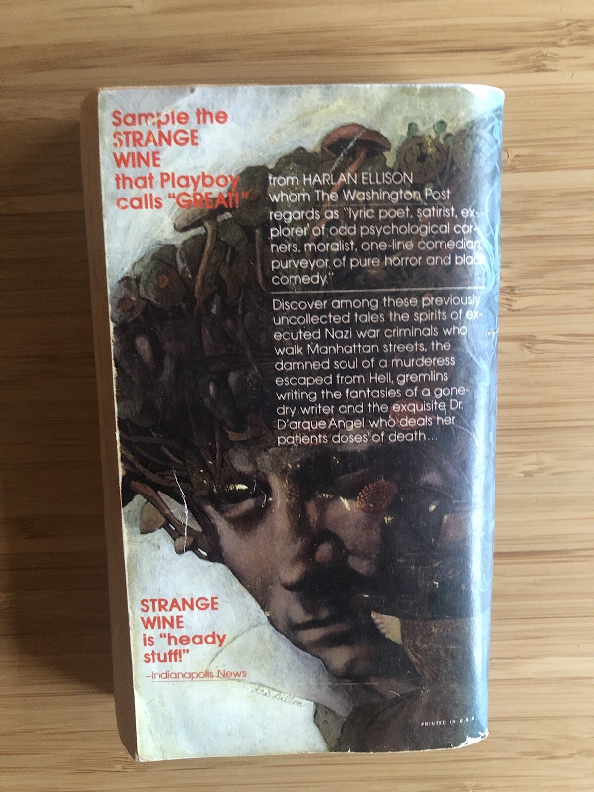 Harlan Ellison Strange Wine Warner Books 1979 Paperback Speculative Fiction