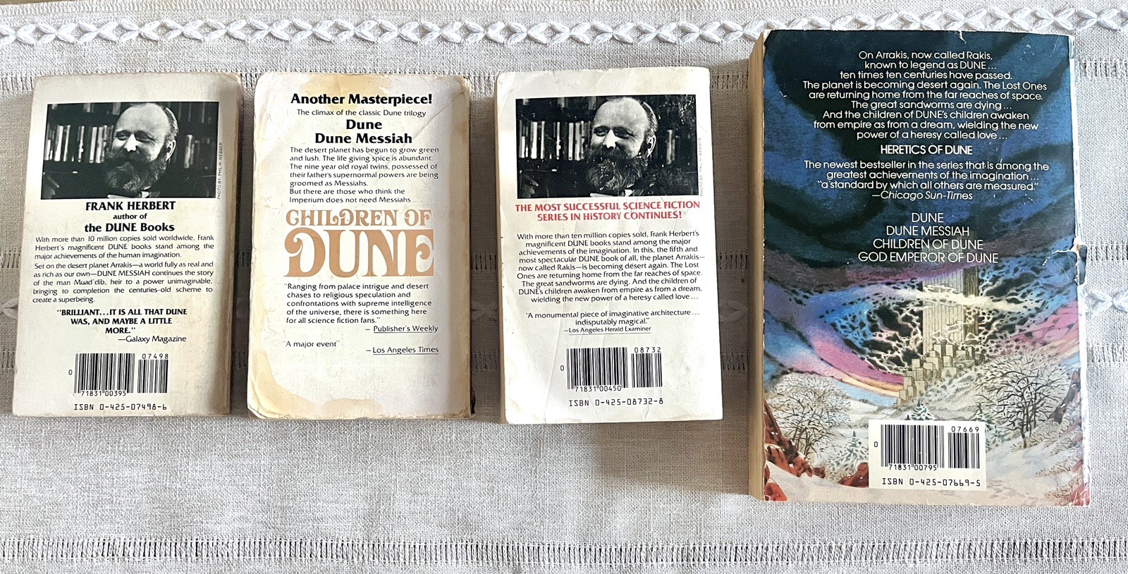 Frank Herbert Dune Series Lot of 5 Berkley 1984 Sci-Fi Paperbacks