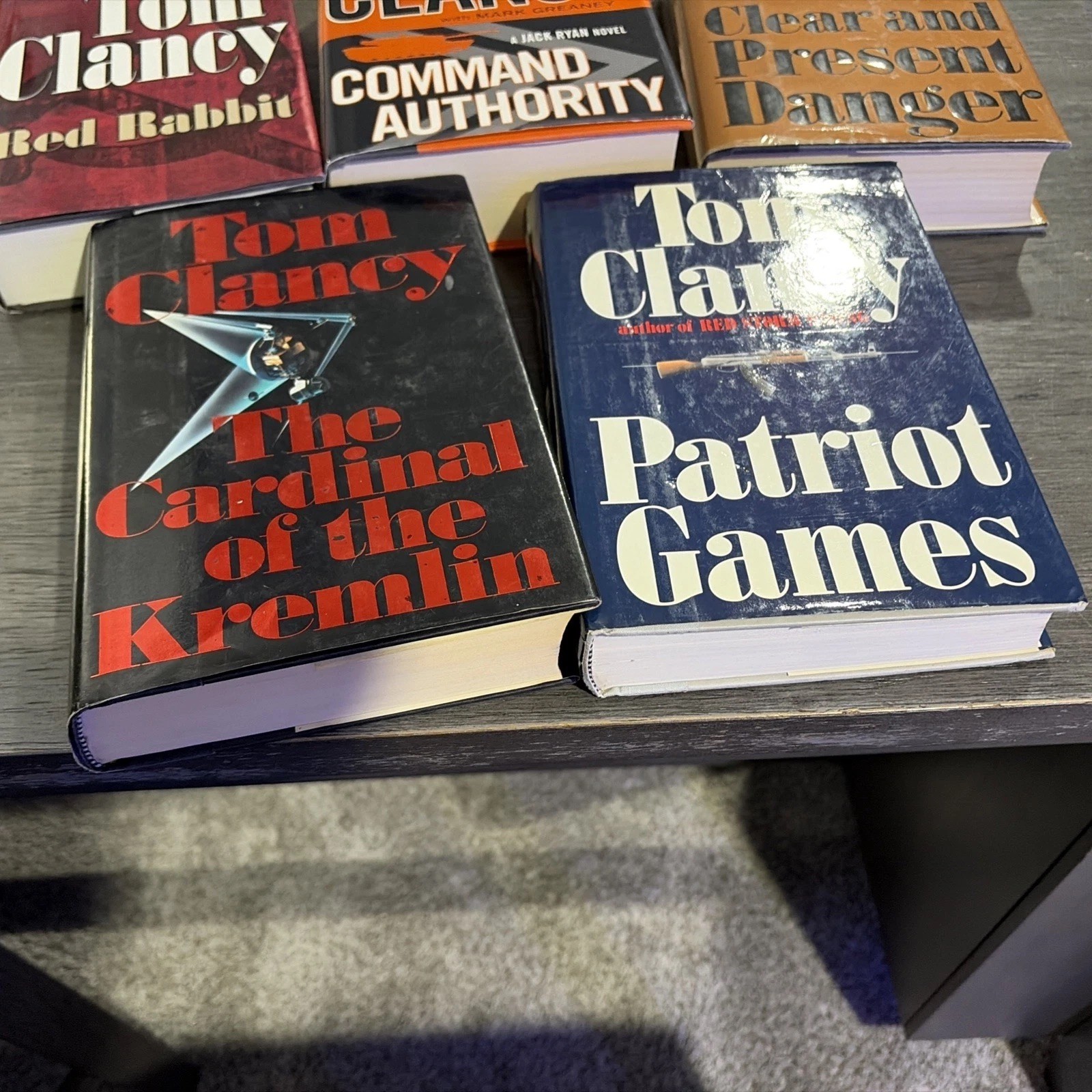Lot of 5 Tom Clancy Hard Cover Books with Dust Jackets Putnam
