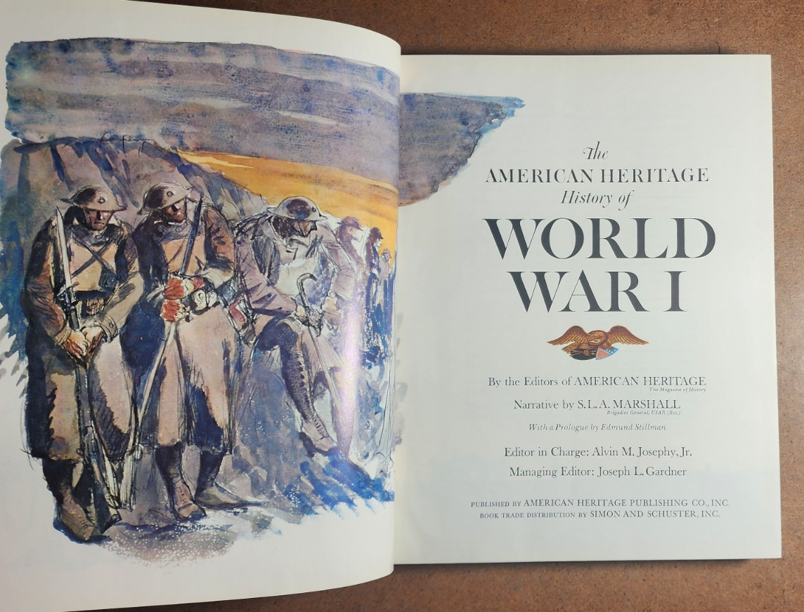 3 WWI Books – THE FIRST WORLD WAR, RAPE OF BELGIUM & American Heritage History