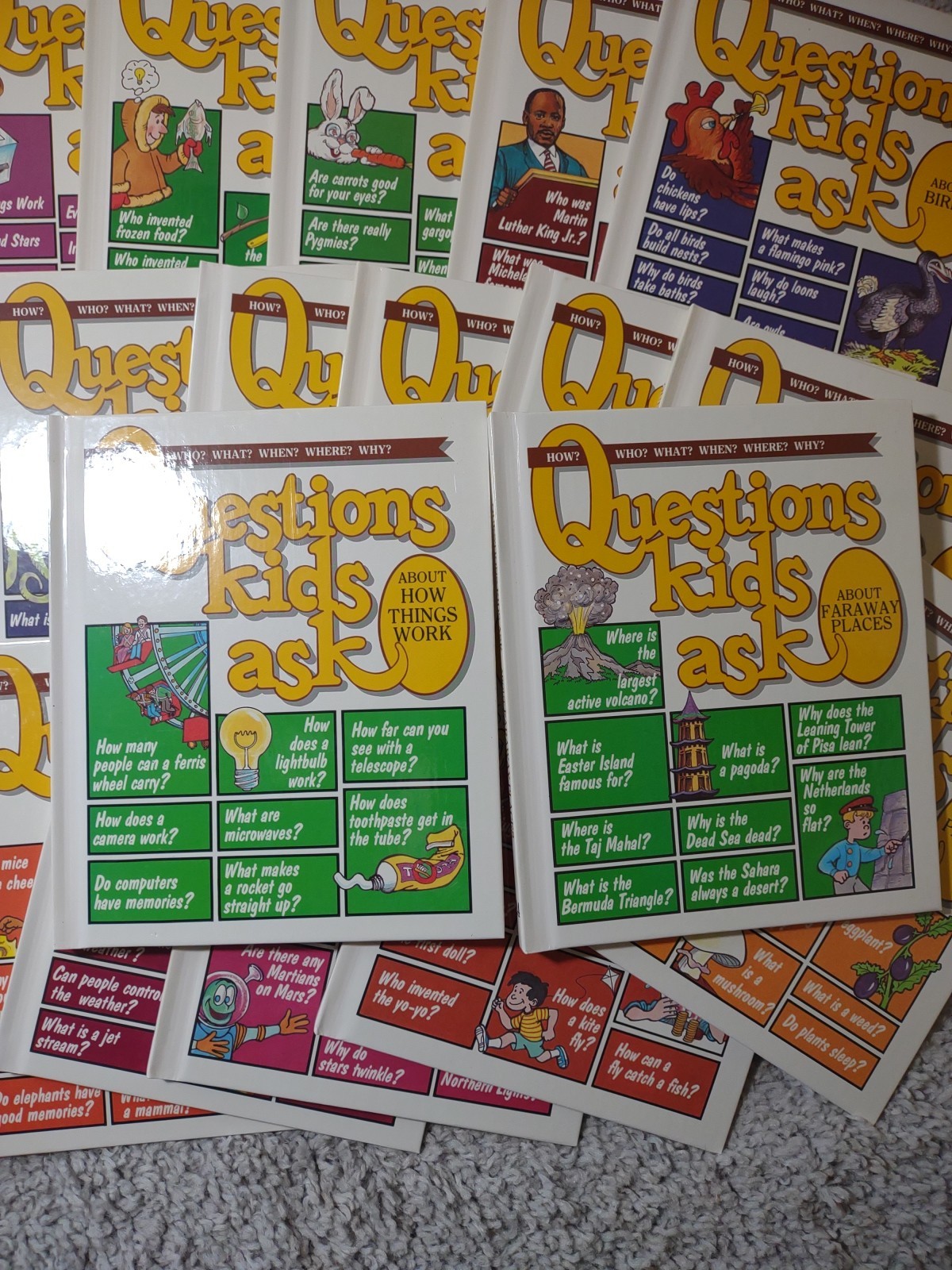 Questions Kids Ask Hardcover Books 1988 – Lot Of 17