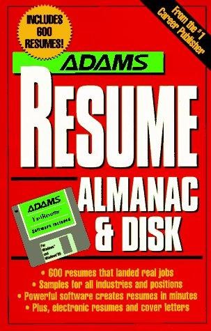 Adams Resume Almanac With Disk Adams Media